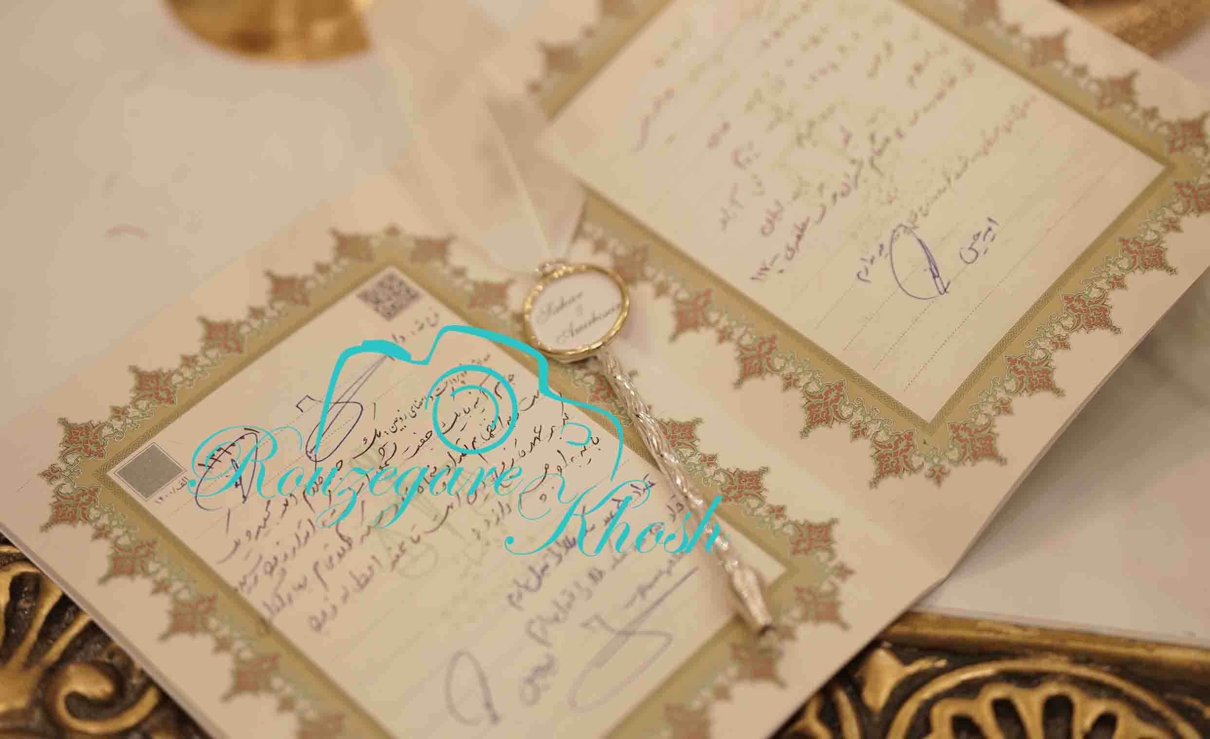 محصر عقد ازدواج .سفر عقد اتلیه عکاسی عروس داماد ایرانی